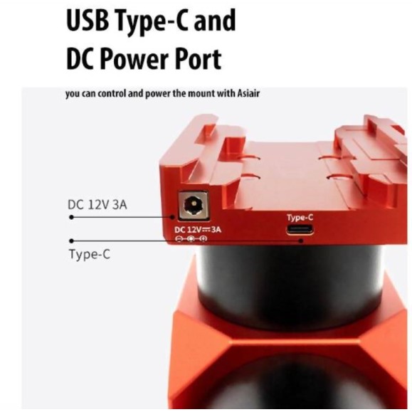 Montura ecuatorial armónica ZWO AM5N Gen.2 con trípode TC40