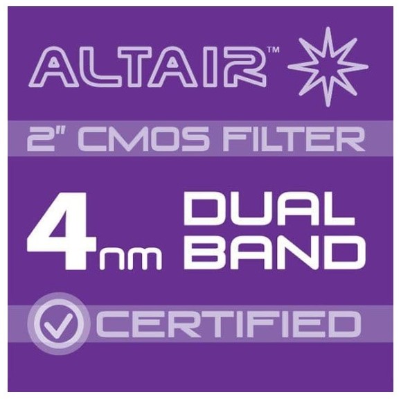 Filtro CMOS ALTAIR ULTRA de 4nm banda dual HA OIII 2"