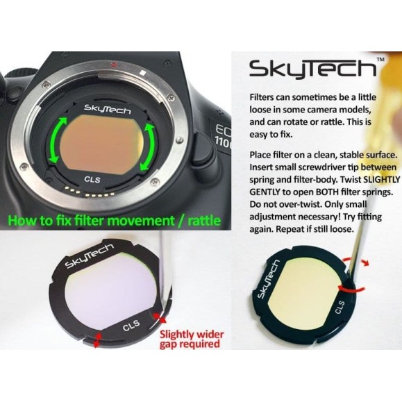 Filtro ALTAIR SkyTech QuadBand 2" contaminación lumínica tipo CLIP para cámaras CANON EOS