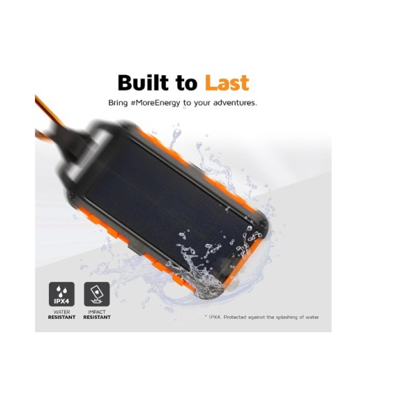 Cargador solar - XTORM Xtreme Solar Cargador 10.000 Negro/Naranja