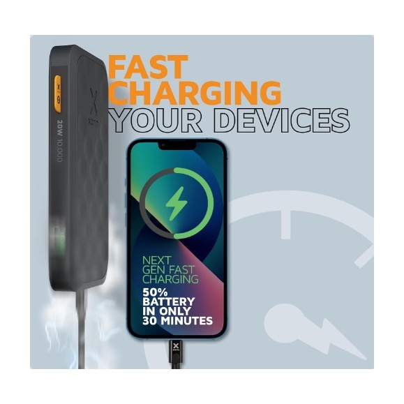 Powerbank - XTORM 20W Fuel Series Power pack 10.000 Negro