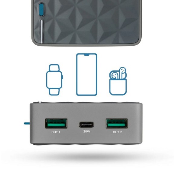 Powerbank - XTORM 20W Fuel Series Power pack 20.000 Gris/Azul