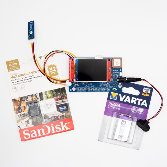 Kit Globo sonda Estratosférico grande con cámara espacial, tarjeta micro SD de 64GB y datalogger