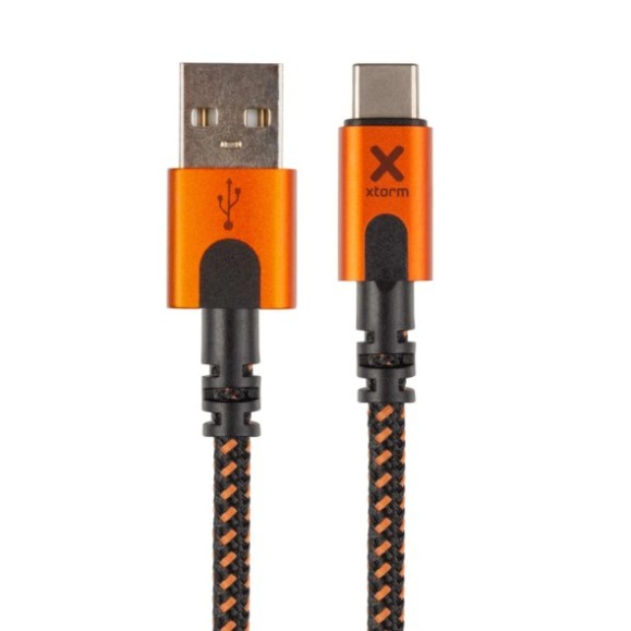 Cable USB a USB-C XTORM Xtreme de 1,5 m Negro/Naranja
