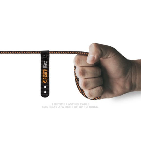 Cable USB a USB-C XTORM Xtreme de 1,5 m Negro/Naranja