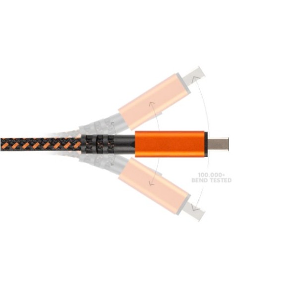Cable USB-C PD XTORM XTREME de 1,5 m Negro/Naranja