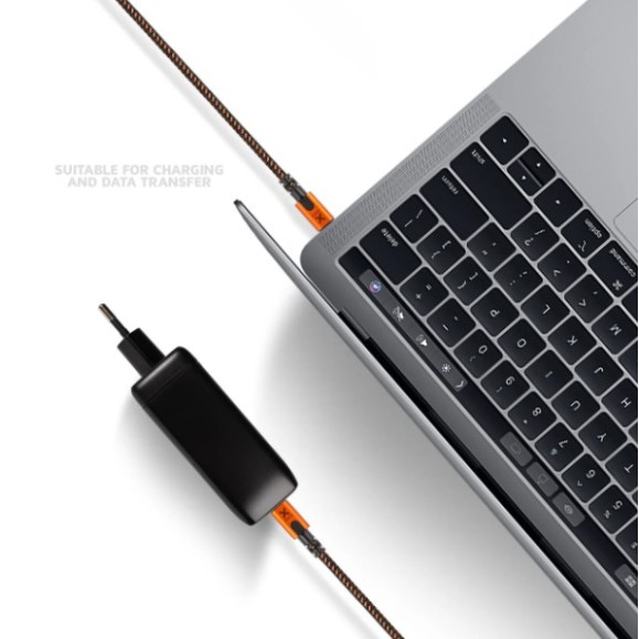 Cable USB-C PD XTORM XTREME de 1,5 m Negro/Naranja