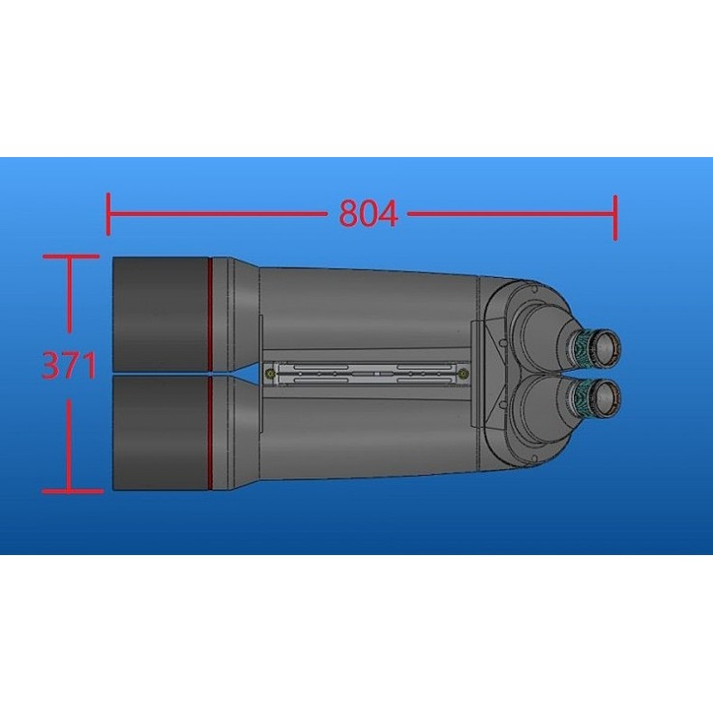 Prismáticos APM 150 mm 45° ED APO con...
