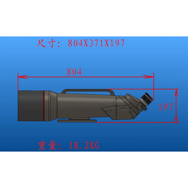 Prismáticos APM 150 mm 45° ED APO con...