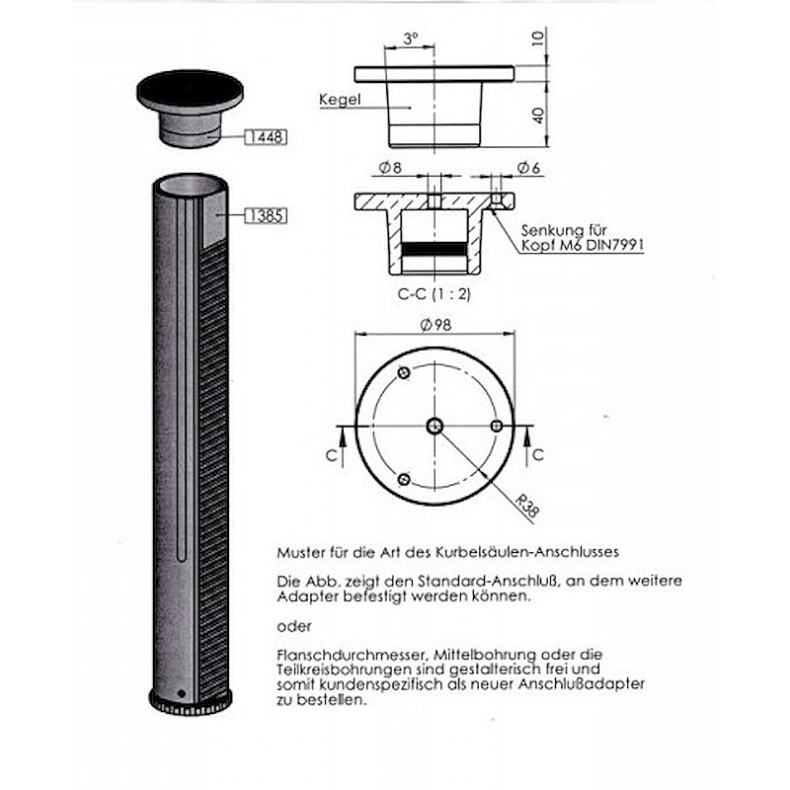 Trípode PLANET K70 Berlebach Columna...