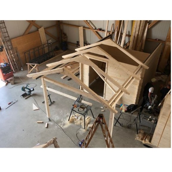 Observatorio de madera de techo corredizo Dome Part Optical modelo GreenLine MINI-32 1.60x1.60M