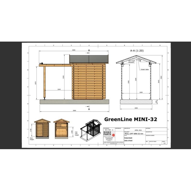 Observatorio de madera de techo... Observatorio de madera de techo...