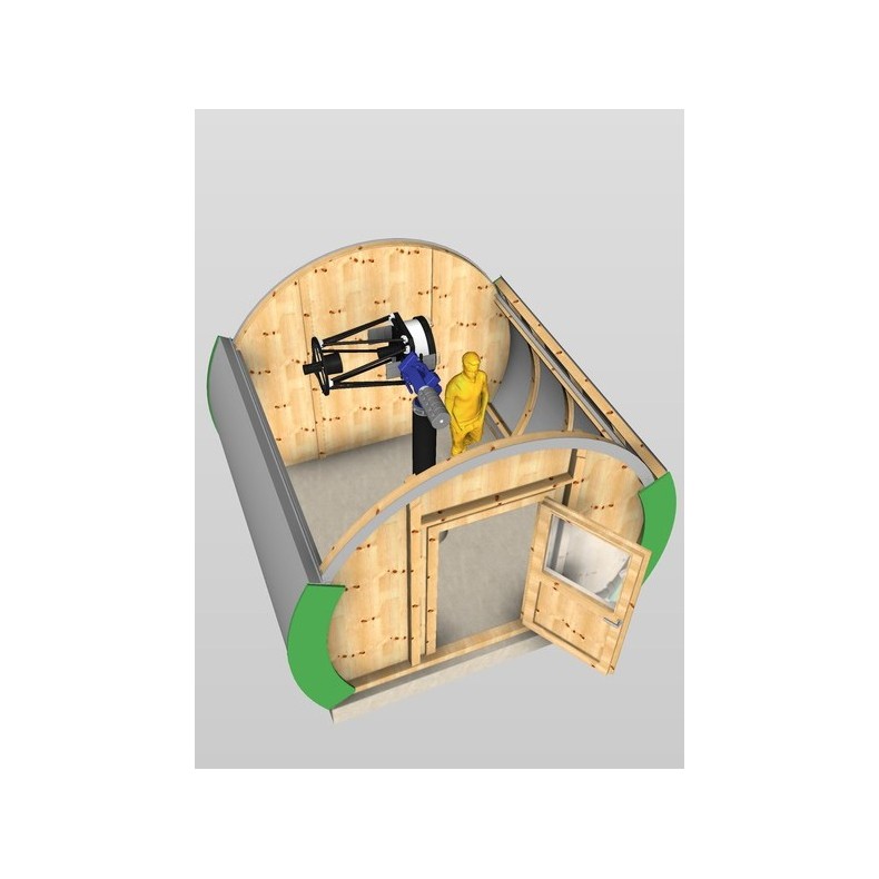 Observatorio de madera con cubierta... Observatorio de madera con cubierta...