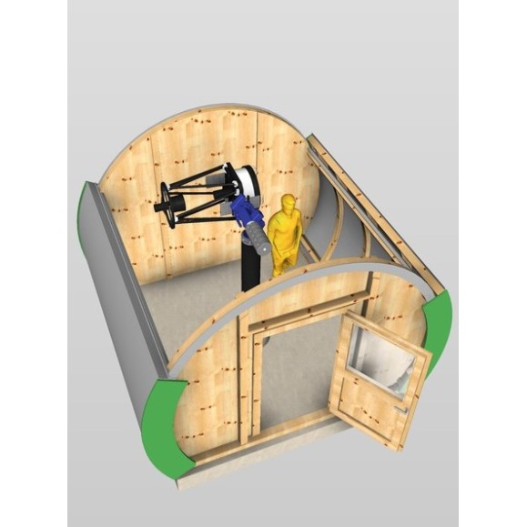 Observatorio de madera con cubierta Clamshell Dome Part Optical modelo GreenLine RC-33