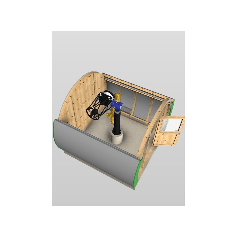 Observatorio de madera con cubierta... Observatorio de madera con cubierta...