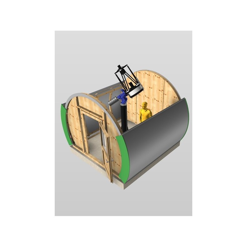 Observatorio de madera con cubierta... Observatorio de madera con cubierta...