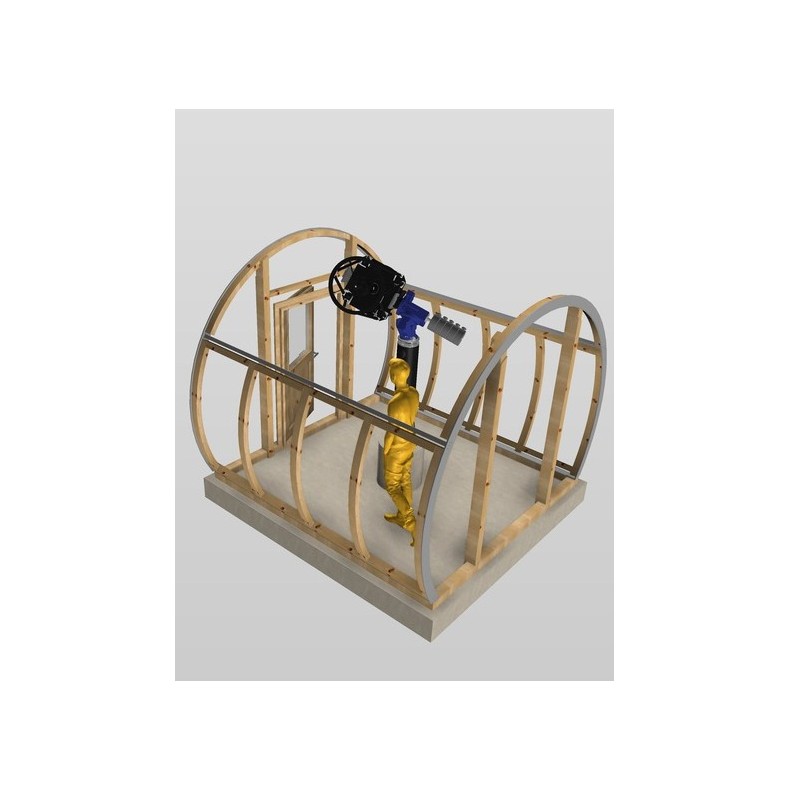 Observatorio de madera con cubierta... Observatorio de madera con cubierta...