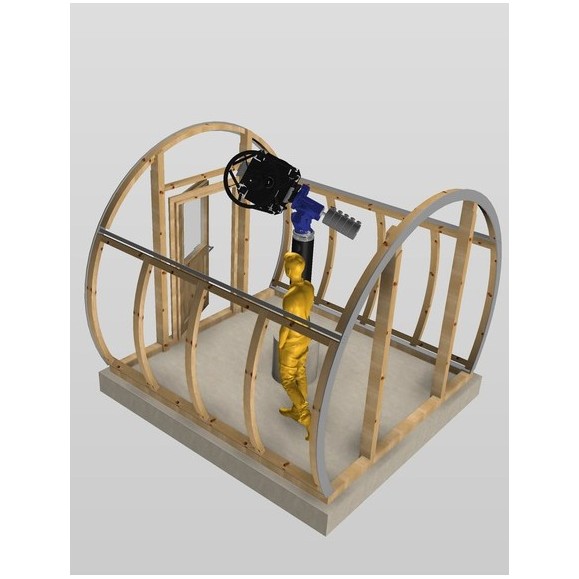 Observatorio de madera con cubierta Clamshell Dome Part Optical modelo GreenLine RC-33