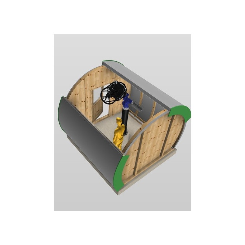 Observatorio de madera con cubierta... Observatorio de madera con cubierta...