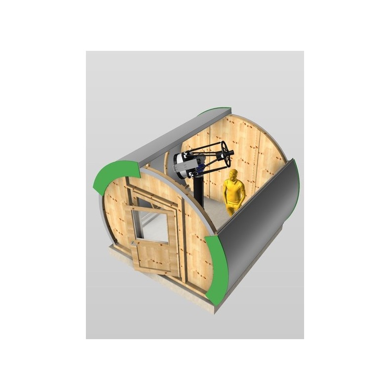 Observatorio de madera con cubierta... Observatorio de madera con cubierta...
