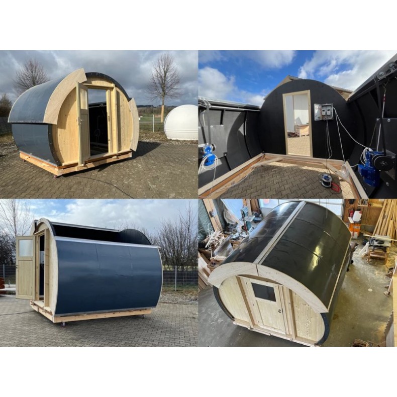 Observatorio de madera con cubierta... Observatorio de madera con cubierta...