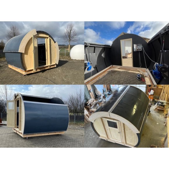 Observatorio de madera con cubierta Clamshell Dome Part Optical modelo GreenLine RC-33