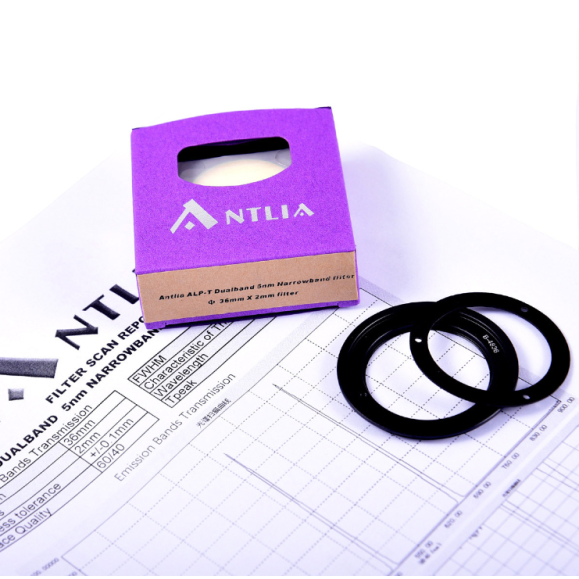 Filtro ANTLIA ALP-T Dual Band (Ha-OIII) 5nm modelo 36mm sin montar