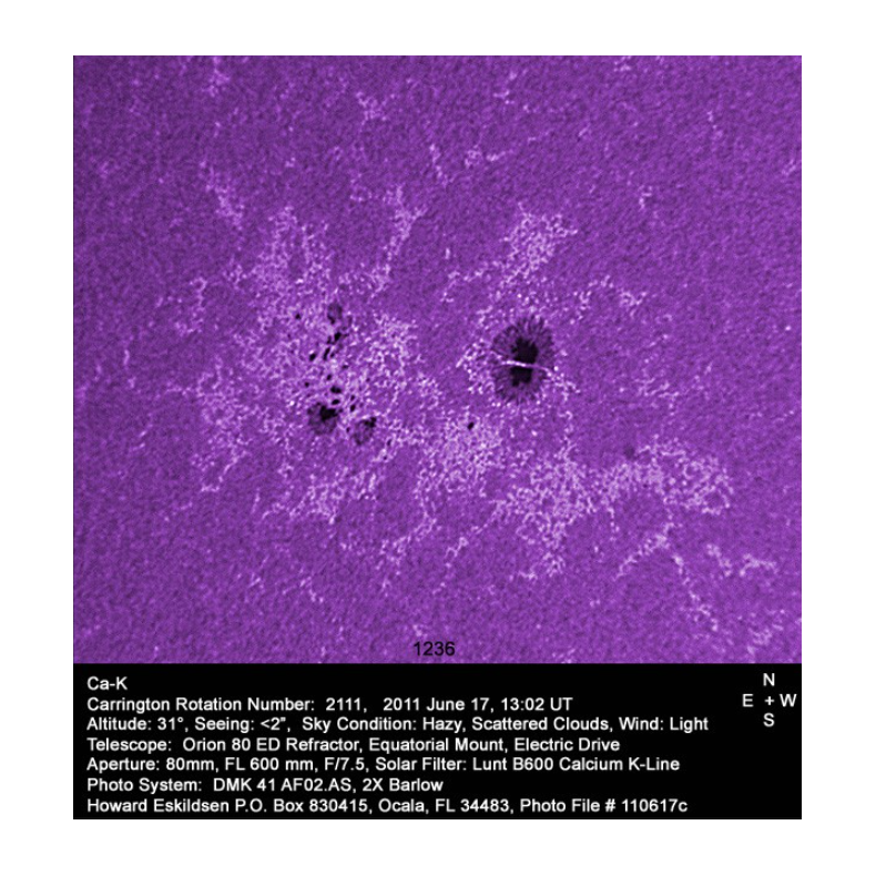 Filtro Ca-K LUNT en prisma cenital en...