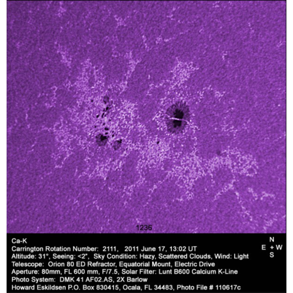 Filtro Ca-K LUNT LS6CaKMDs2 en cilindro prolongador