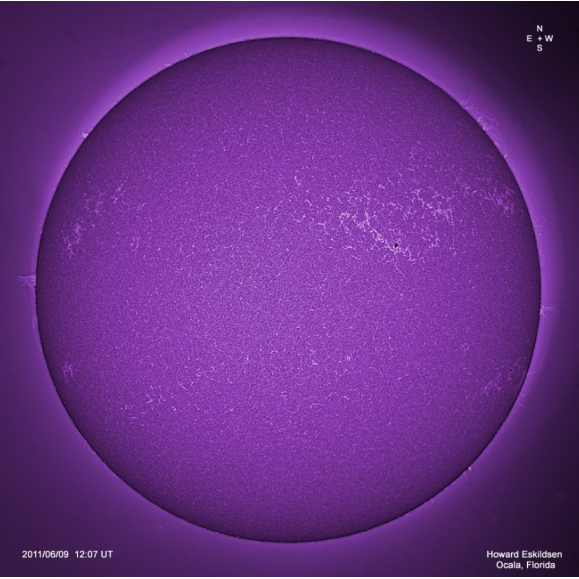 Filtro Ca-K LUNT LS6CaKMDd2 en prisma cenital en 90°