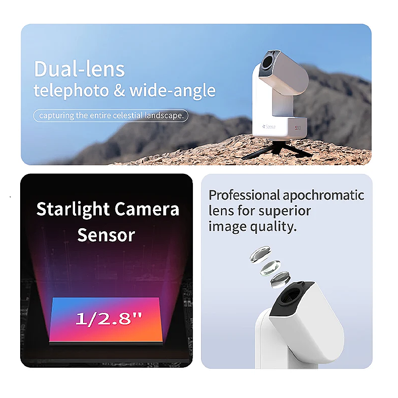 Telescopio/cámara inteligente todo en...