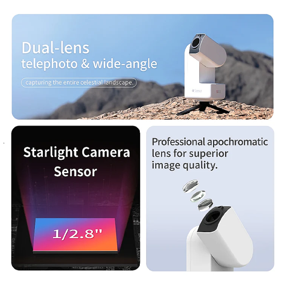 Telescopio/cámara inteligente todo en uno Seestar S30