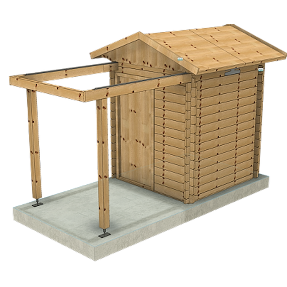 Observatorio de madera de techo corredizo Dome Part Optical modelo GreenLine BIG-32  2.75x2.75M