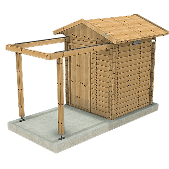 Observatorio de madera de techo corredizo Dome Part Optical modelo GreenLine MINI-32 1.60x1.60M
