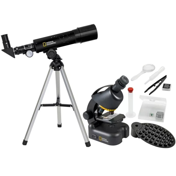 Kit microscopio telescopio National Geographic con maleta 9118200