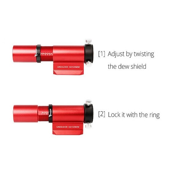 Telescopio guía UniGuide 32mm Rojo