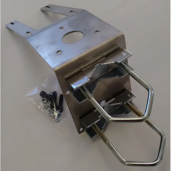 Soporte para CloudWatcher y anemómetro para poste (con bridas)