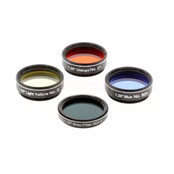 Set telescopio BRESSER Spica PLUS 130/1000 EQ3 con filtro solar, filtros planetarios y linterna