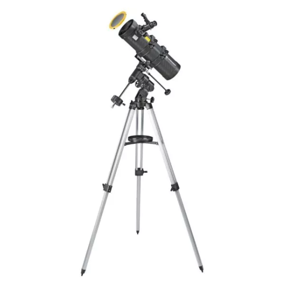 Set telescopio BRESSER Spica PLUS 130/1000 EQ3 con filtro solar, filtros planetarios y linterna