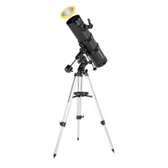 Set telescopio BRESSER Spica PLUS 130/1000 EQ3 con filtro solar, filtros planetarios y linterna