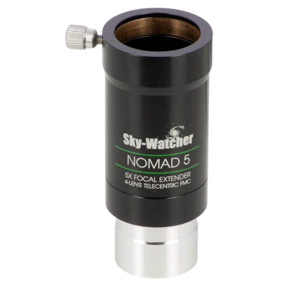 Lente de Barlow Telecéntrica SkyWatcher NOMAD 5x (4 elementos) de 1,25"
