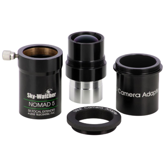 Lente de Barlow Telecéntrica SkyWatcher NOMAD 5x (4 elementos) de 1,25"