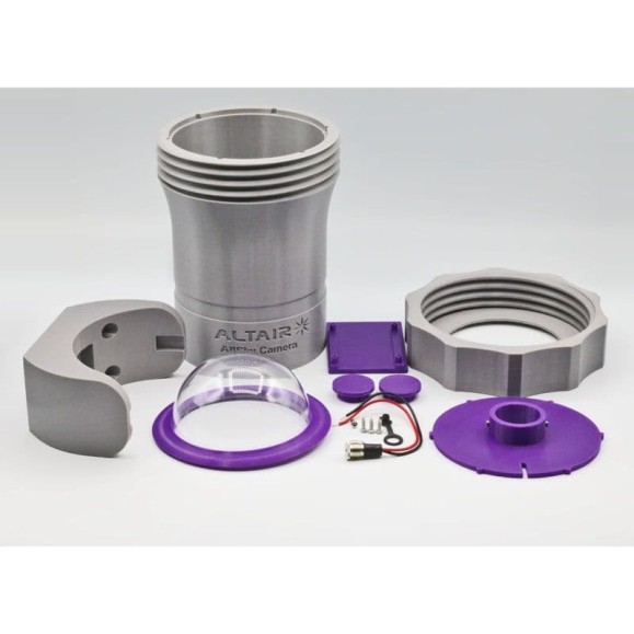 Carcasa y domo Altair SENTINUS ALLSKY DOME para cámara Allsky con parasol y cinta calefactora  (versión ASA)