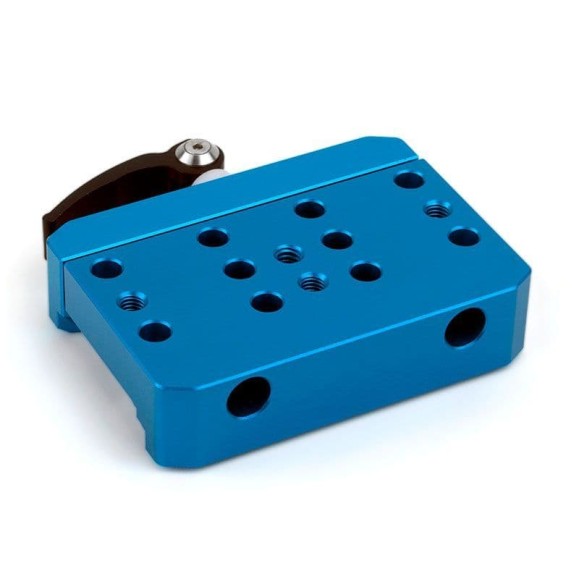 Fijación Altair TMS  para cola de milano Vixen compatible con Arca y rosca para trípode - AZUL