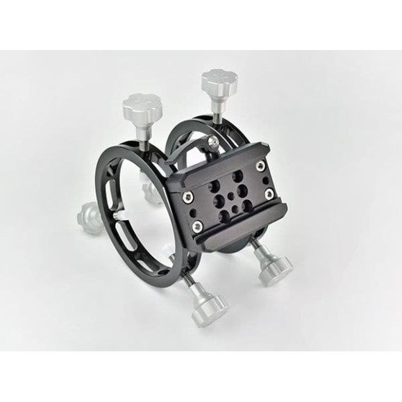 Fijación Altair TMS  para cola de milano Vixen compatible con Arca y rosca para trípode - AZUL