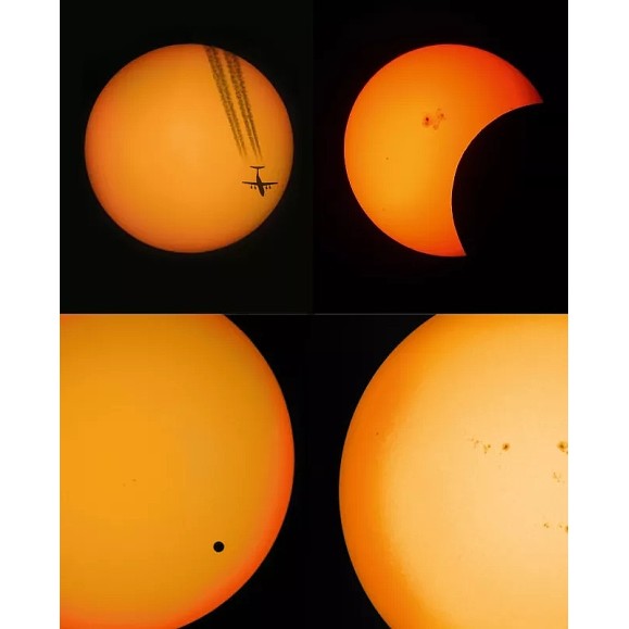 Prismático solar Mini SUNoculars LUNT rojo