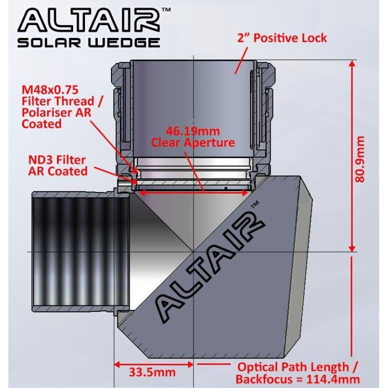 Prisma solar Heschel ALTAIR 2"... Prisma solar Heschel ALTAIR 2"...