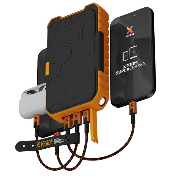 Pack Solar XTORM "Rugged" 10.000 negro/naranja