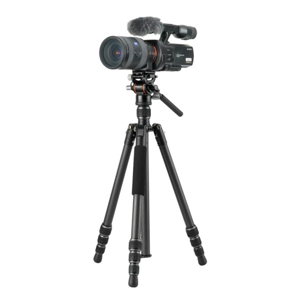 Trípode de viaje de carbono VANGUARD Vesta GO 234CV10, rótula de vídeo