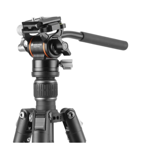 Trípode de viaje de aluminio VANGUARD Vesta GO 234AV10, rótula de vídeo